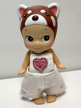 “Lesser Panda” from Sonny Angel Animal version 2. Adorable overalls included.